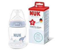 NUK First Choice Biberon | 0+ mesi | 150 ml | Biberon anti-colica | PP | Indicatore di controllo della temperatura | Balena | Confezione da 1