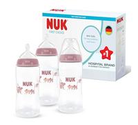 NUK First Choice Biberon | 3+ mesi | 300 ml | Biberon anti-colica | PP | Indicatore di controllo della temperatura | Koala | Confezione da 3