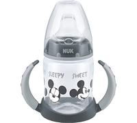 NUK First Choice+ bicchiere antigoccia / 6-18 mesi/Beccuccio in silicone a prova di perdite/Sfiato Anti-Colica/Senza BPA / 150ml / Disney Topolino(Grigio)