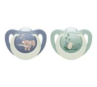 NUK First Choice Night 0-6m ciuccio Hippo/Koala 2 pz