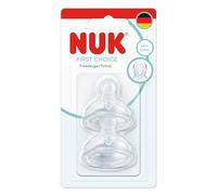 NUK First Choice Tettarelle per Biberon | 6+ Mesi | Tettarelle Anticolica per Biberon | Silicone | Medio | Confezione da 2