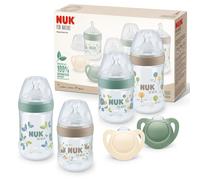 NUK for Nature Perfect Start Baby Bottle & Dummy Set, 0-6 Months, 100% Natural R