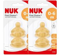 Nuk lattice 10120014 Tette First Choice +, formato 1 (0-6 mesi) M, 3-pack (3 x 2er Blister)