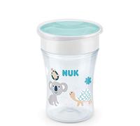 Nuk Magic Cup 10255509 Bicchiere Antigoccia 8+ Mesi, 230 ml, Transparente (Tartaruga)