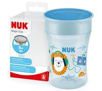 NUK Tazza per bere Magic Tazza 230 ml con bordo a 360° in blu - Gr. 125 ml-250 ml