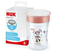 NUK Tazza per bere Magic Tazza Minnie Mouse con bordo per bere a 360° da 8 mesi, 230 ml rosso - Gr. 125 ml-250 ml