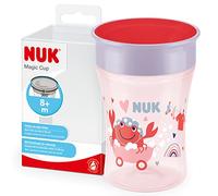 NUK Tazza per bere Magic Tazza 230 ml con bordo a 360° rosso - Gr. 125 ml-250 ml