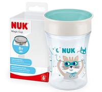 NUK Magic Cup bicchiere antigoccia | Bordo anti-rovesciamento a 360° | 8+ mesi | Senza BPA | 230 ml | Turchese