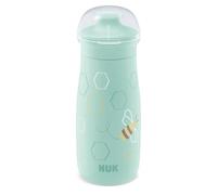 NUK Mini-Me Sip Tazza per bambini | 9+ mesi | 300 ml | Borraccia per bambini | Beccuccio temperato antigoccia | Infrangibile | Mint Bee