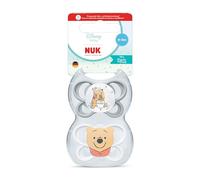 NUK Perfect Match Air - Ciuccio ortodontico per bambini, 0-6 mesi, promuovono il flusso d'aria e prevengono l'eruzione cutanea da saliva, accettazione del 95% del bambino, Winnie The Pooh, 2 pezzi