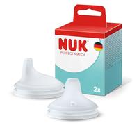 NUK Perfect Match Beccucci per Biberon | 6+ mesi | Beccucci Antigoccia per Tazze Sippy | Silicone | Confezione da 2