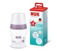 NUK Perfect Match Biberon | 0+ mesi | 150 ml | Biberon anti-coliche | PP | Indicatore di controllo della temperatura | Ippopotamo | Confezione da 1