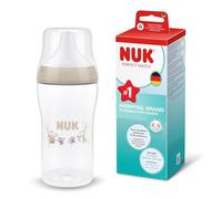 NUK Perfect Match Biberon | 3+ mesi | 260 ml | Biberon anti-coliche | PP | Indicatore di controllo della temperatura | Scimmia | Confezione da 1
