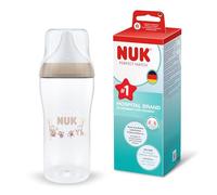 NUK Perfect Match Biberon | 6+ mesi | 360 ml | Biberon anti-coliche | PP | Indicatore di controllo della temperatura | Scimmia | Confezione da 1