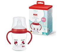 NUK Perfect Match Learner Biberon | 6+ mesi | 150 ml | Bicchiere antigoccia per bambini piccoli | Manici antiscivolo | Disney Minni | Confezione da 1