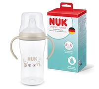 NUK Perfect Match Learner Biberon | 6+ mesi | 260 ml | Bicchiere antigoccia per bambini piccoli | Manici antiscivolo | Scimmia | Confezione da 1