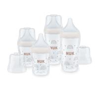 NUK Set biberon Perfect Match | 3+ mesi | Si adatta al palato del bambino | Controllo della temperatura | Sfiato anti-colica | 150 ml e 260 ml | Senza BPA | Tettarelle in silicone | Arcobaleno | 4 pz