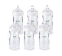 NUK Simply Natural Bottle with SafeTemp, 9 oz, 6 Pack, 1+ Months