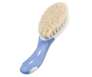 NUK, Spazzola per bebè, 100% peli di capra, Blu (blau)