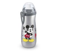 NUK Sports Cup borraccia per bambini | 24+ mesi | Beccuccio push-pull anti-goccia | Clip e coperchio protettivo | 450 ml | Disney Topolino