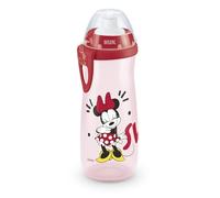 NUK Sports Cup borraccia per bambini | 24+ mesi | Beccuccio push-pull anti-goccia | Clip e coperchio protettivo | 450 ml | Disney Minnie