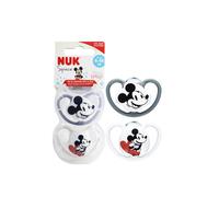 Nuk Succhietto Ciucci Star Day & Night Mickey Topolino Luminosi 6-18m Confezione da 2 pezzi