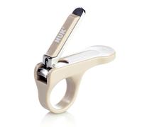 NUK 10256427 - Tagliaunghie per bambini, taglia le unghie dei bimbi in modo semplice, sicuro grazie all'anello per una presa sicura e alla superficie di taglio arrotondata, colore: Grigio