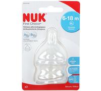 NUK Teat First Choice Silicone XLarge +2 2 St