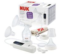 NUK Tiralatte elettrico Soft & Easy | Coppe morbide 100% silicone | Piccolo, leggero e silenzioso | Batteria ricaricabile per il trasporto | Coppe da 24 mm e 27 mm | 1 x Biberon Perfect Match