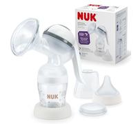 NUK tiralatte manuale | Cuscinetto in morbido silicone | Leva ergonomica | Con biberon Perfect Match | 150 ml