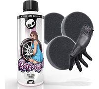 Nuke Guys Set per la Cura degli Pneumatici Gel 500ml + 3 Cuscinetti applicatori + Guanto in Gomma - nutre e Protegge la Gomma dei Pneumatici - per Un Nero Intenso - Look Nuovo e lucentezza