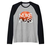 Nuke Mars Marte esplorazione Spazio Razzo Nave Spaziale Maglia con Maniche Raglan