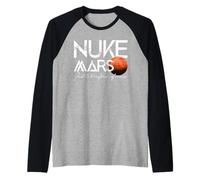 Nuke Mars Marte esplorazione Spazio Razzo Nave Spaziale Maglia con Maniche Raglan