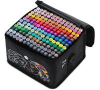 Nukido Pennarelli alcol con custodia, impermeabili, 168 pezzi