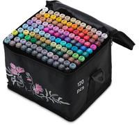 Nukido Pennarelli con alcool, resistenti all'acqua, 120 pezzi