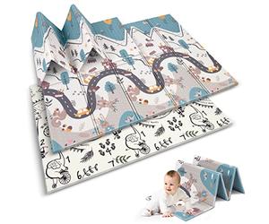 Nukido Tappeto pieghevole in schiuma 150x200x1cm NK-341 mountains