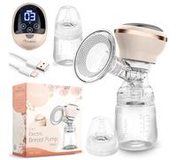 Nukido Tiralatte Elettrico 3 Modalità Portatile Indicatore LED Senza BPA Silicone Beige Oro