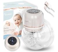 Nukido Tiralatte Elettrico 3 Modalità Portatile LED Display BPA Free Silicone Bianco Oro