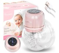 Nukido Tiralatte Elettrico 3 Modalità Portatile LED Display BPA Free Silicone Rosa Oro