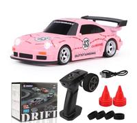 NULA 1/43 RC Drift Auto 2.4 G completamente proporzionale elettrico 4 WD Mini Racing Auto con Gyro & Linkage Gruppo di luci RTR Indoor Hobby Driftwagen Telecomando - Gyro Version