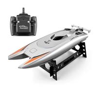 NULA Barca da corsa RC 30 Km/h per adulti, barca radiocomandata con doppio motore, 2,4 GHz, scafo impermeabile ad alta velocità, 25 minuti, durata della batteria 32 cm RTR
