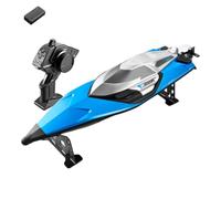 NULA Barca RC ad alta velocità per lago, fiume e corse in acque libere, moto d'acqua telecomandata 70KM/H con acceleratore proporzionale, sistema di auto-destra, motore raffreddato ad acqua -blu/1