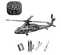 NULA Black-Hawk K200 UH-60 RC elicottero, motore brushless 2,4 GHz 6 CH con giroscopio a 6 assi, posizionamento ottico del flusso e mantenimento dell'altezza, elicottero militare per principianti