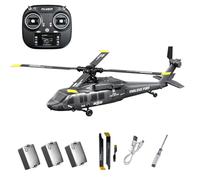 NULA K2000 UH-60 RC elicottero per Black-Hawk, 2,4 GHz 6 CH Brushless Elicottero militare con giroscopio a 6 assi e funzione di controllo dell'altitudine, flusso ottico & One-Key 3D Inverted Flight