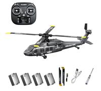 NULA K2000 UH-60 RC elicottero per Black-Hawk, 2,4 GHz 6 CH Brushless Elicottero militare con giroscopio a 6 assi e funzione di controllo dell'altitudine, flusso ottico & One-Key 3D Inverted Flight