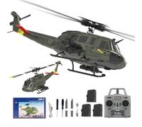 NULA RC ERA C032 UH-1 Huey RC elicottero, scala 1/48 6CH, 2,4 G 6 assi giroscopio aereo militare telecomandato con ritiro 3D altezza per adulti principianti (RTF/3 batteria)