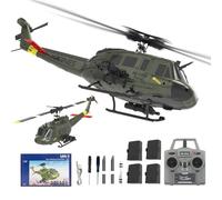 NULA RC ERA C032 UH-1 Huey RC elicottero, scala 1/48 6CH, 2,4G 6 assi giroscopio aereo militare telecomandato con ritiro 3D altezza per adulti principianti (RTF/4 batteria)