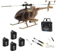 NULA RC ERA C184 MD500 - Elicottero RC senza spazzole, 4 canali, Flybarless, giroscopio a 6 assi, posizionamento ottico, controllo a un tasto, elicottero telecomandato per adulti