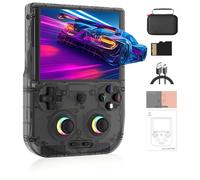 NULA RG406V - Console da gioco in stile retrò, 4 pollici, schermo IPS multi-touch Android 13, con illuminazione RGB Hall, 5500 mAh, WiFi e Bluetooth - 8 + 128 G/No giochi