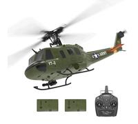 NULA YUXIANG F07 UH-1D RC elicottero 1/34, 6 H 2,4 G 6 assi giroscopio 3D/6 G senza spazzole, Posizione del flusso ottico - 2 batterie